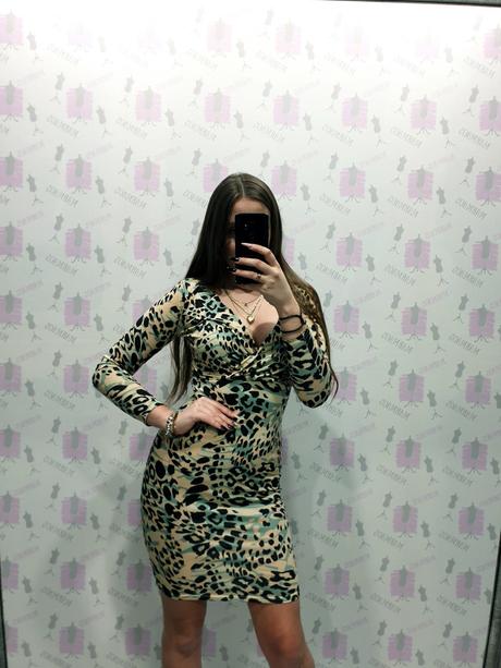 Vzorované šaty s/m, s