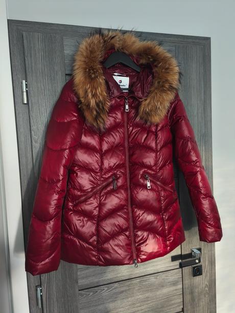Zimna paperova bunda s pravou kozusinkou, m