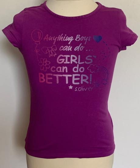 S.oliver fialové tričko s nápisom, s.oliver,116