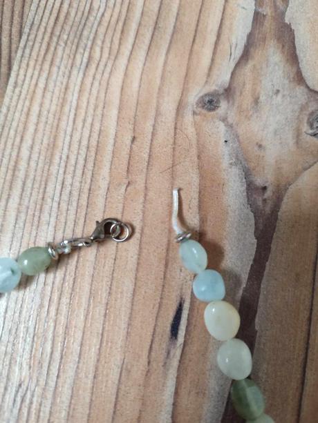 Krásny náhrdelník/choker - morganit,