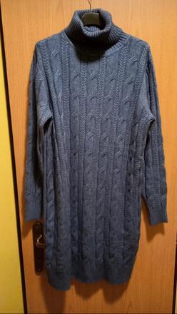 Krásne nové kašmírove rolákové šaty vel.40, 