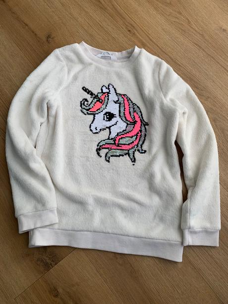 Dievčenská mikina h&m č. 134/140, h&m,140