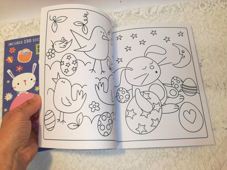 Easter egg sticker / activity + colouring nau22, 