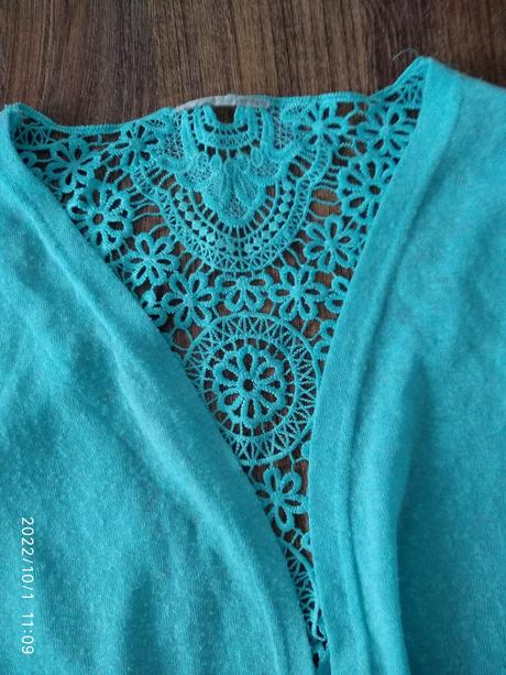 Tyrkysovy cardigan, xl