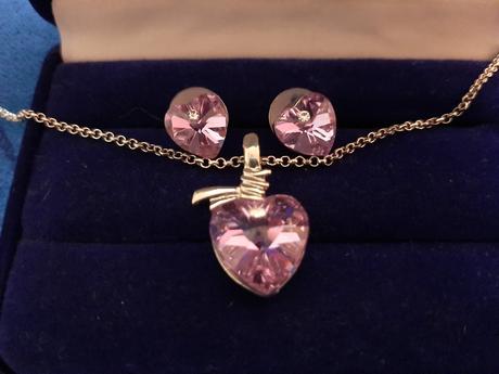 Set-náušnice+retiazka s príveskom austrian crystal,