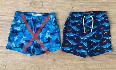 Plavky so žralokmi č.92, minoti,92