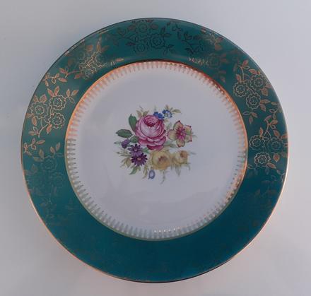 Starožitný porcelánový tanier moritz zdekauer mz, 