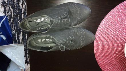 Poltopánky čierne snurovacie, 39