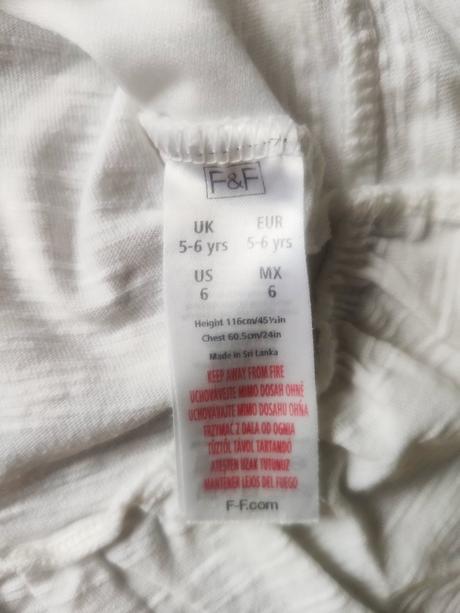 Tričko - f&f, veľ. 116, f&f,116