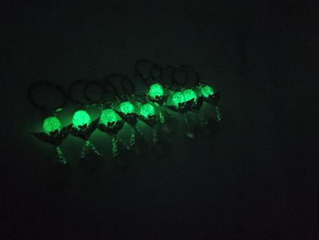 Kľúčenka anjel so srdcom, hlavička fluorescentna, 