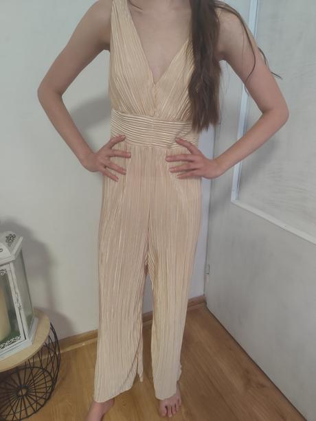 Zlato-bezovy overal xs 34, amisu,xs