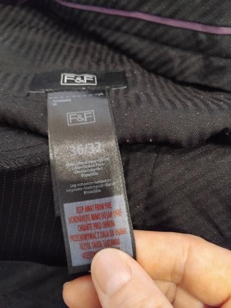 Elegantné pánske nohavice 36/33, f&f,m