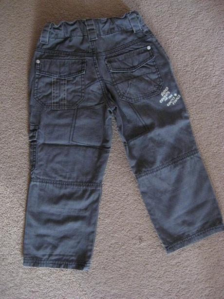 Tmavošedé nohavice 98/104, kenvelo,98