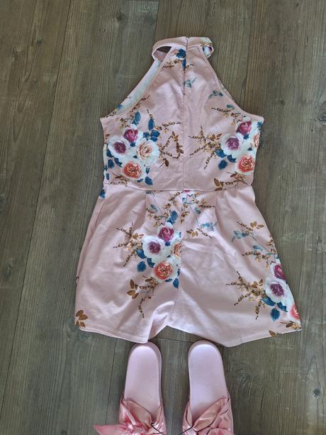 Overal flower pink, s