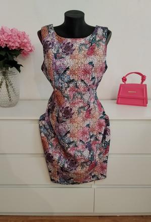 H&m vzorované šaty s otvoreným chrbtom, h&m,44