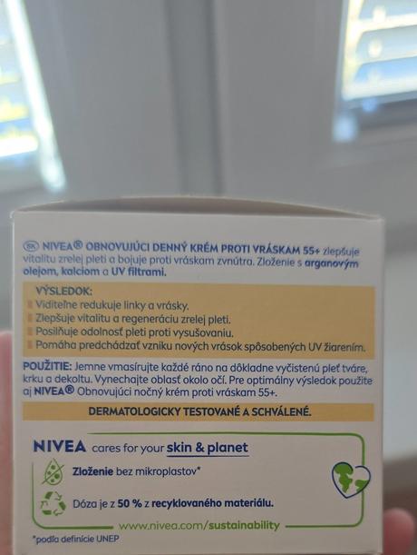 Nivea pleťový krém 55+, 