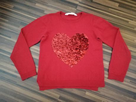 Svetrík s otočnými flitrami, h&m,122