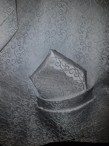 Svadobna vesta+kravata+ozdobna vreckovka, 48