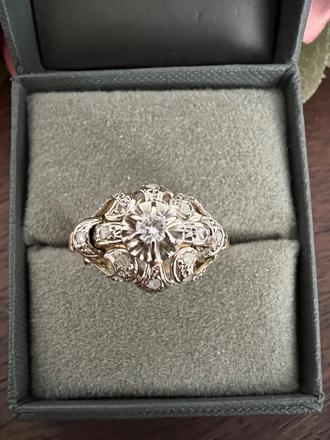 Diamantovy prsten z 18k zlata, 