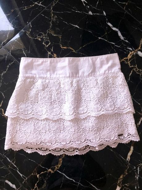 Hollister biela sukňa, hollister,s