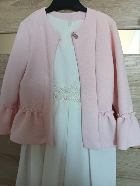 Šaty so sačkom pre malú družičku, 110