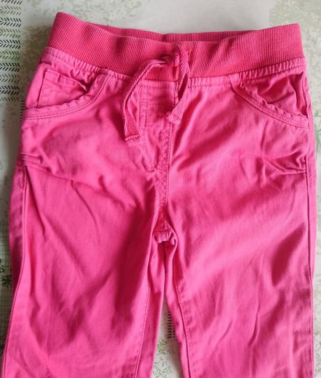 Dievčenské sýto ružové nohavice, minoti, minoti,104