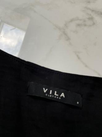 Vila elegantná čierna blúzka, s