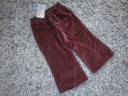 Nenosené velúrová tepláčiky, 74