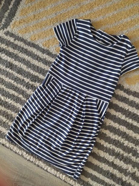 Pásikavé šaty 122/128, h&m,122