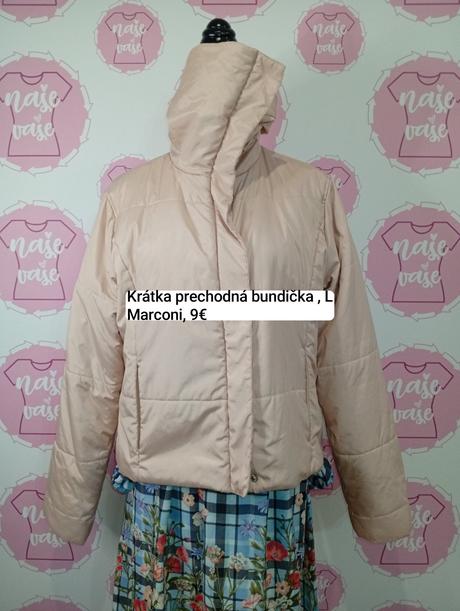 Bledo ružová prechodná bundička, l