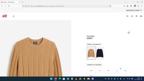 Mikina, športové tričko, bežecké tričko, košeľa hm, h&m,l