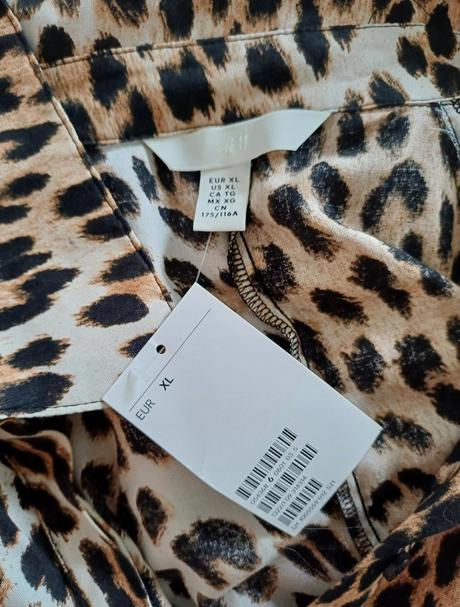 Oversize šaty leopard, h&m