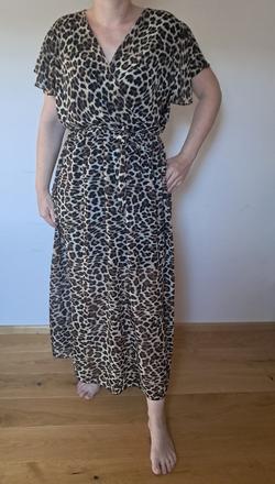 Ľahké šaty leopardí vzor veľkosť l, l