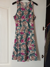 Kvetované šaty, h&m,s
