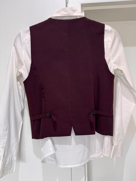 Zara bordová vesta, zara,xs