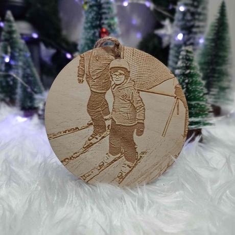 Vianočná ozdoba z fotky,