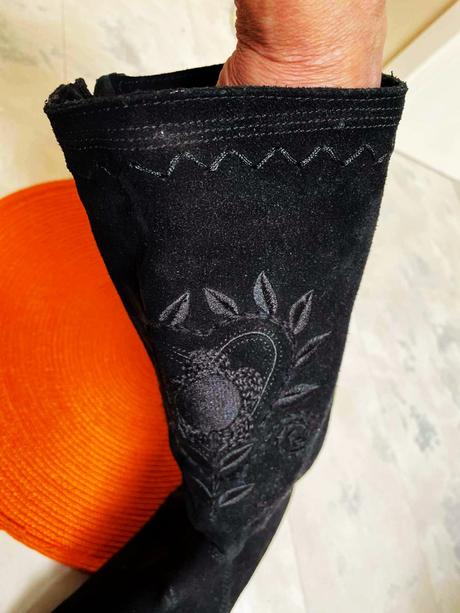 Semišové kožené čižmy 39/40, 40