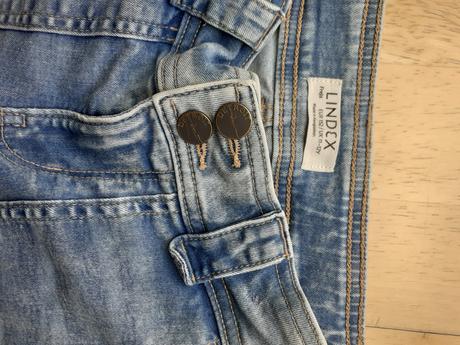 Bledomodré rozšírené rifle lindex 152, lindex,152