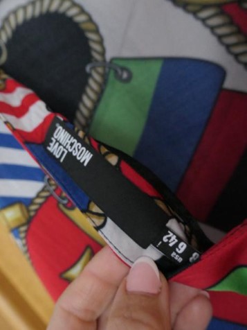 Love moschino luxusne letne damske saty vel. m/l, moschino,m