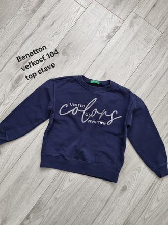 Tmavomodrá mikina benetton, benetton,104