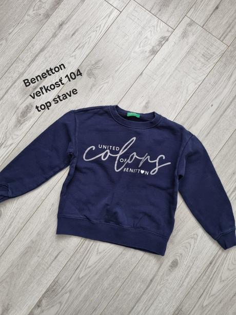 Tmavomodrá mikina benetton, benetton,104