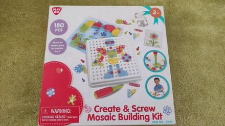 Kreatívna hračka- create & screw mosaic building,