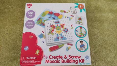 Kreatívna hračka- create & screw mosaic building, 
