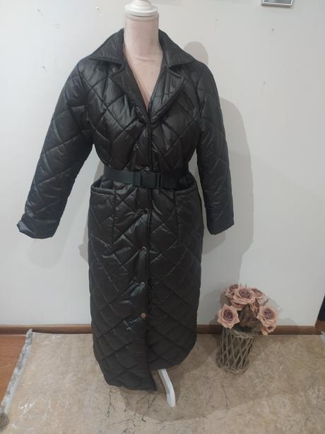 Dlhý prešívany kabát, l / m