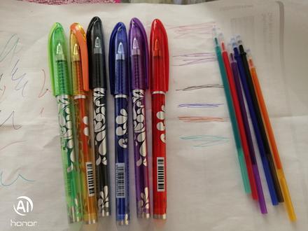 Gumovatelne pera 6ks, 