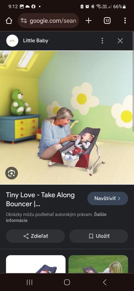 Prenosne hojdacie lehátko tiny love, 