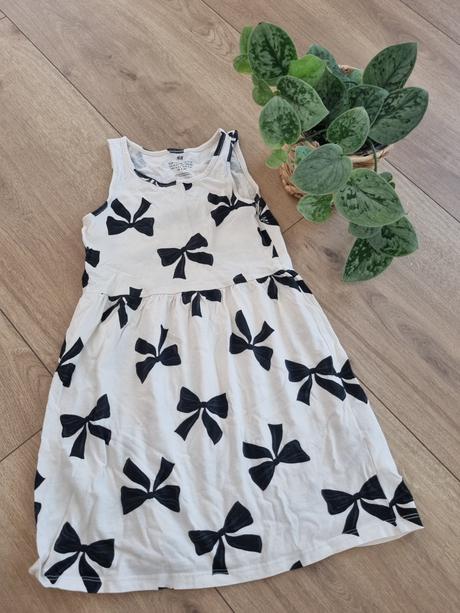 Šaty mašličky, h&m,116