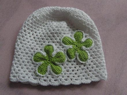 Hackovane ciapky pre rocne dietatko, 68 / 74 / 80