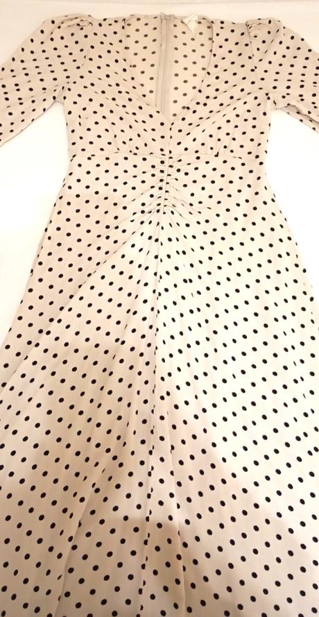 Dlhé bodkované šaty, h&m,36