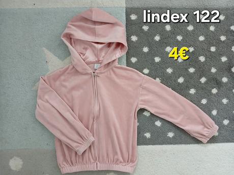 Velurova mikina 122, lindex,122